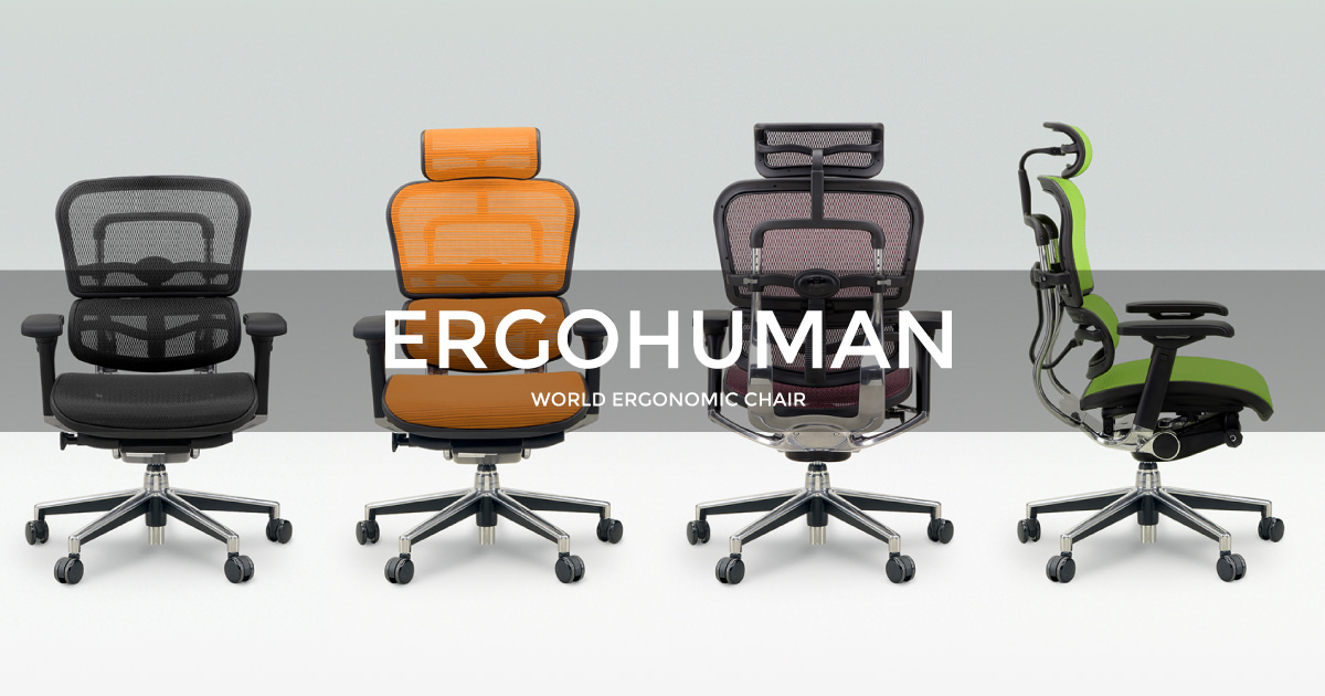 エルゴヒューマン ベーシック / ヘッドレスト有り | Ergohuman Professional Dealer