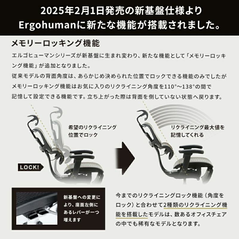【おまる】Ergohuman EHP2-LAM ロータイプ エルゴヒューマン プロ2 ロータイプ 奥行R 幅700 奥行665 高さ